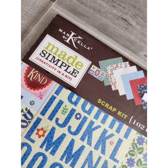 Marcella by K Scrapbook Kit Made Simple Floral 3D Stickers 102 Pieces NEW #51 - Picture 2 of 9